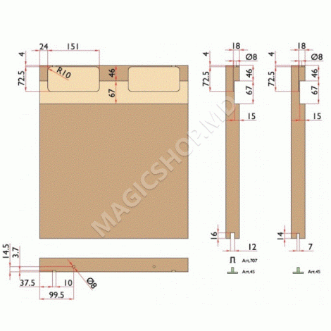 Usa sistem de glisare ascuns Terno Scorrevoli Magic-2